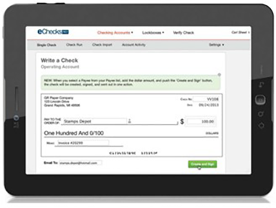 One Write Check System