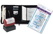 Check Binders, Bank Stamps & Banking Supplies