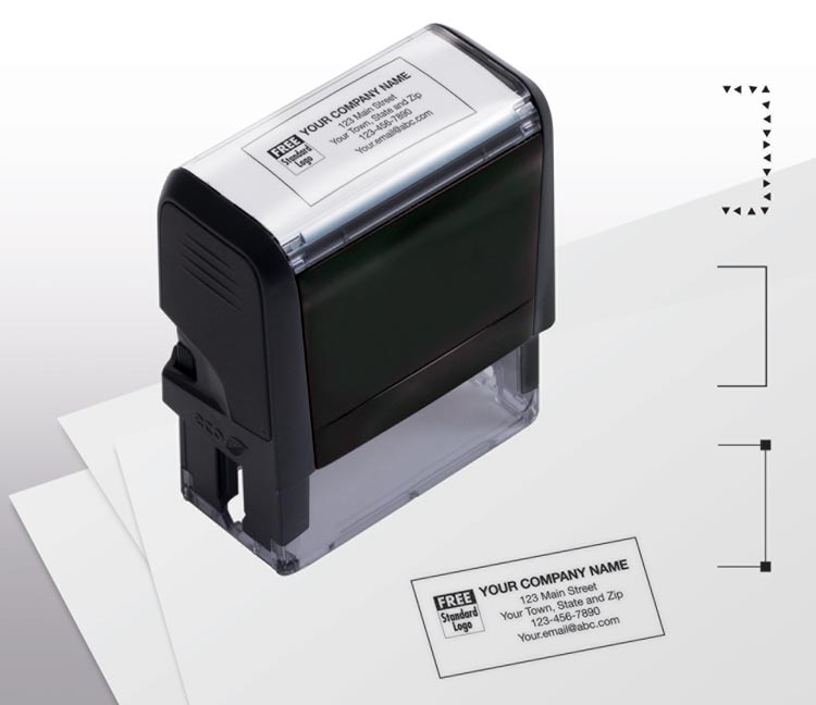 Self-Inking Name & Address Medium Stamp with personalization