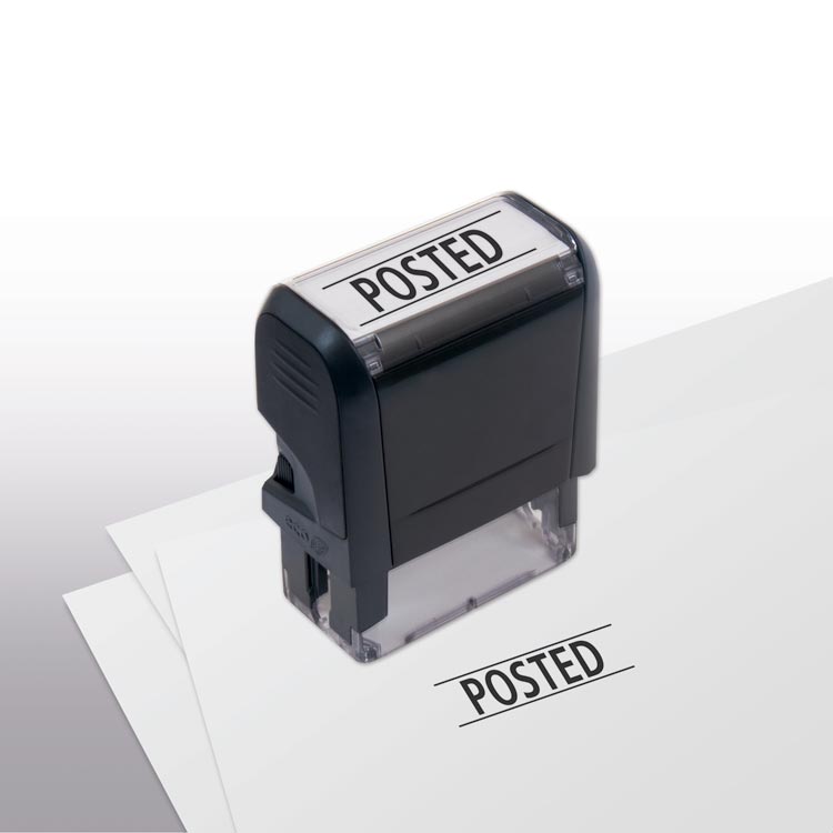 Self -Inking Posted Box Stamp with personalization