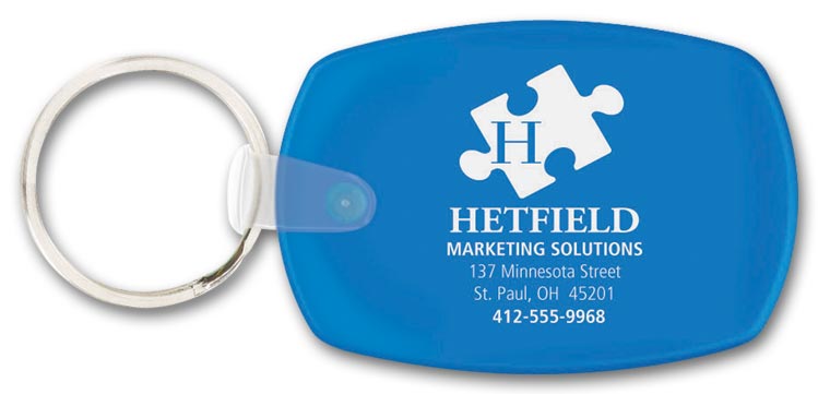 Custom Oblong Key Tag for Promotion