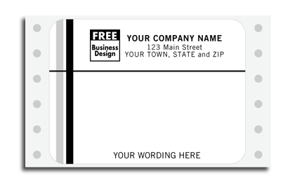 1236 - Continuous Mailing Labels, Black & White