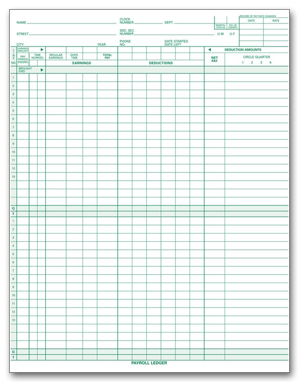 Custom Topwrite Payroll Journal