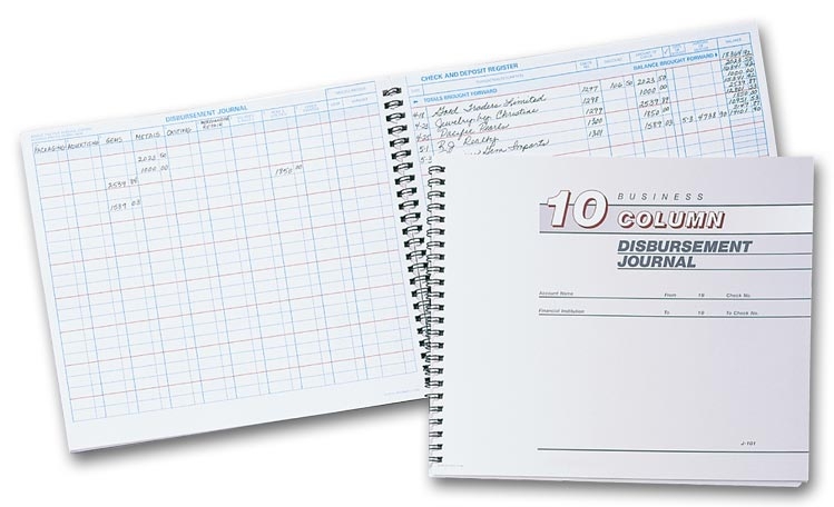 126051N - Disbursement Journal - 10 Columns