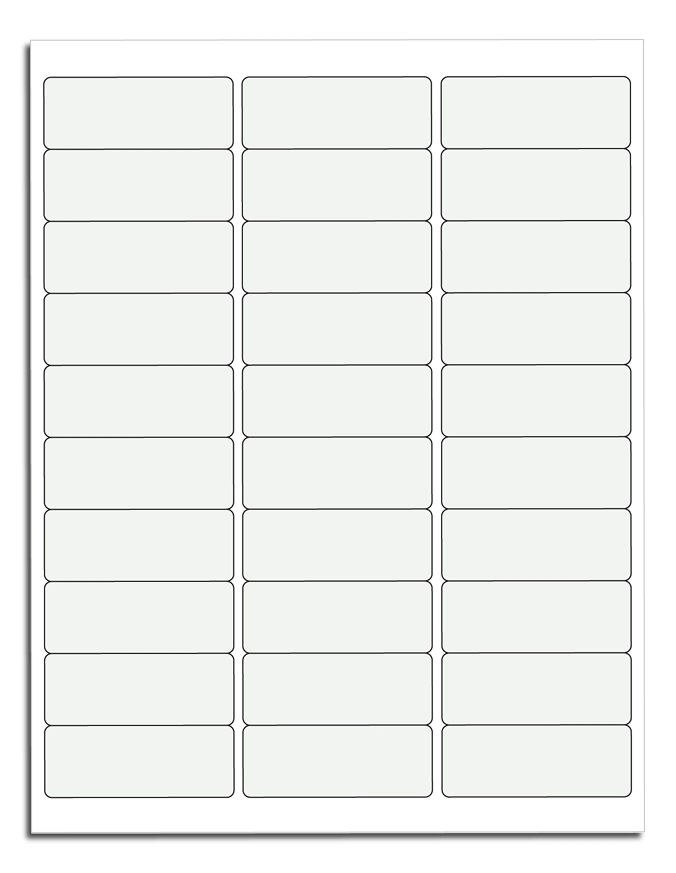12650 - Blank Printer Labels - Laser or Inkjet