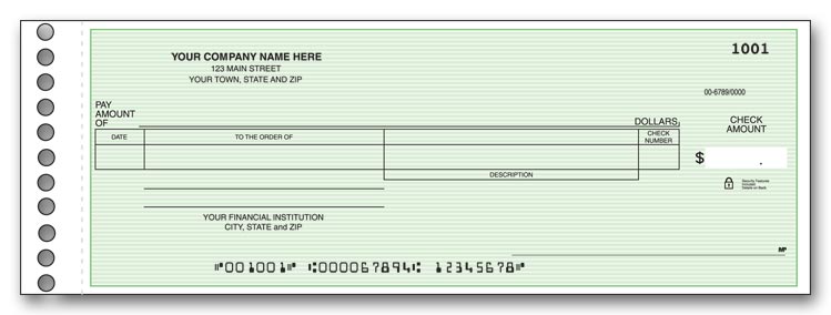Custom Expense/Payroll Check