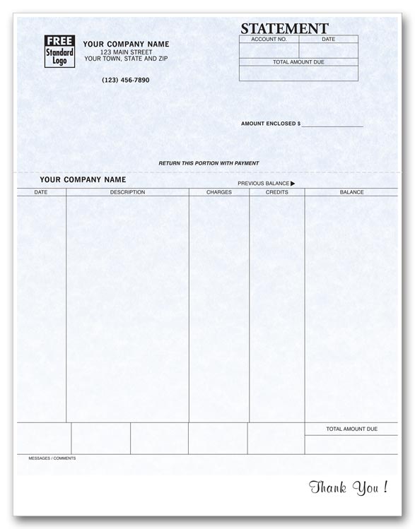 These Laser Statements are easy to read and can be customized online.