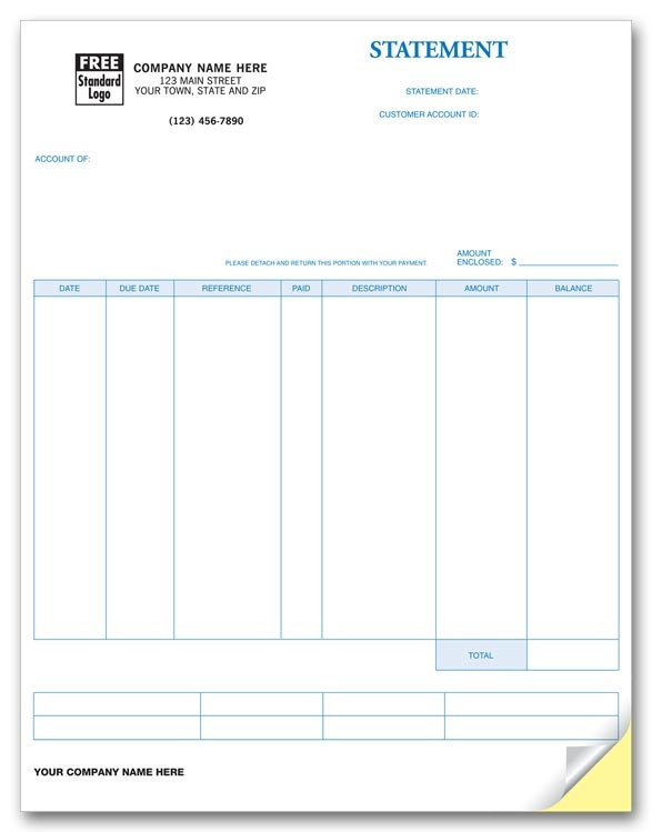 This perfect invoice allows for easy and clear billing. Compatible with Sage 50 software as well as many others.