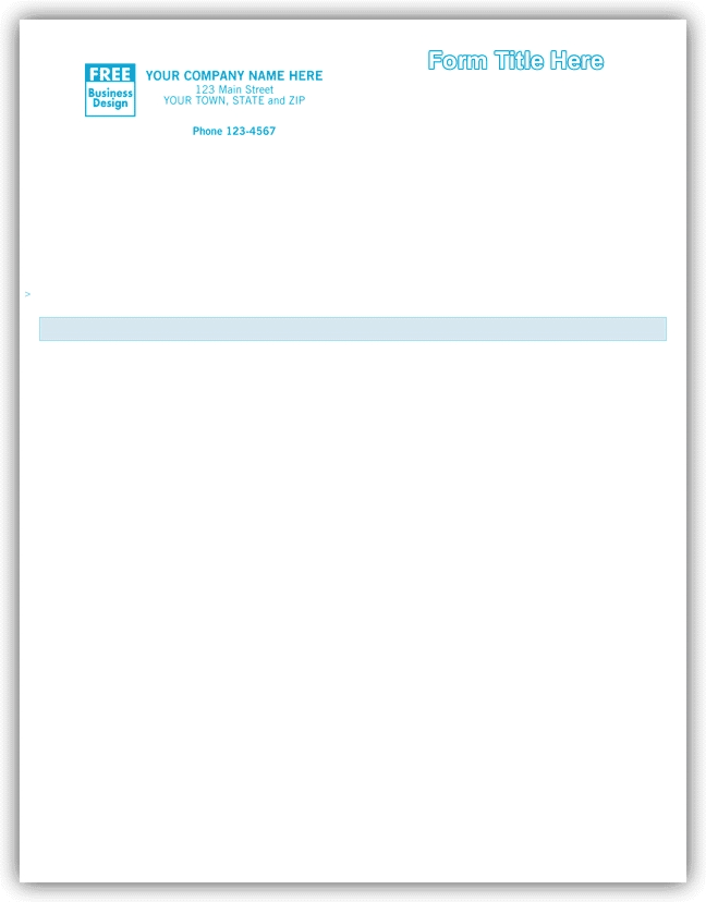 13339 - Laser Forms, Customizable