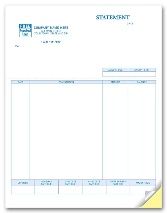 Keep your customers informed of their accounts with these Quickbooks Laser Statements.