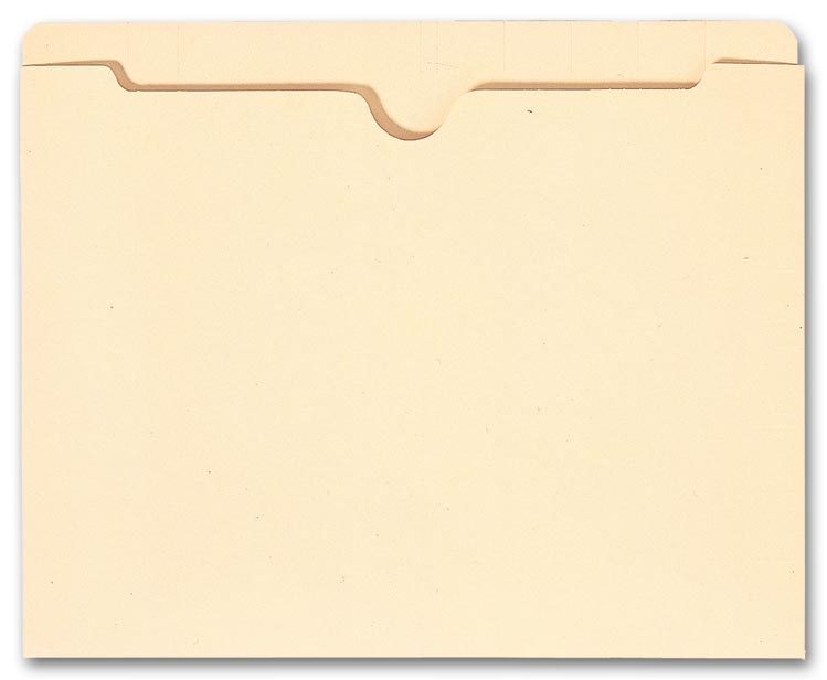 Custom Top Tab Manila Pocket