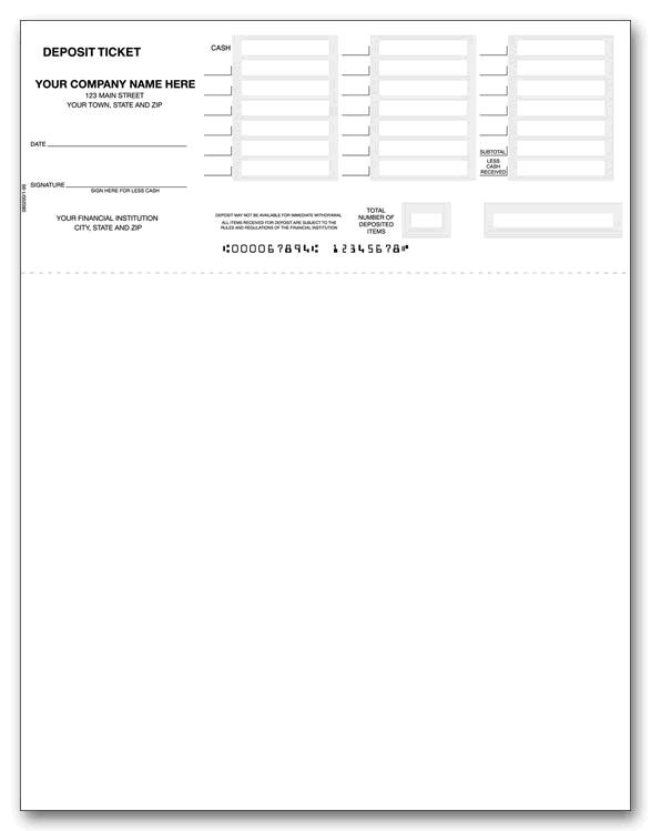 80200 - QuickBooks® Deposits