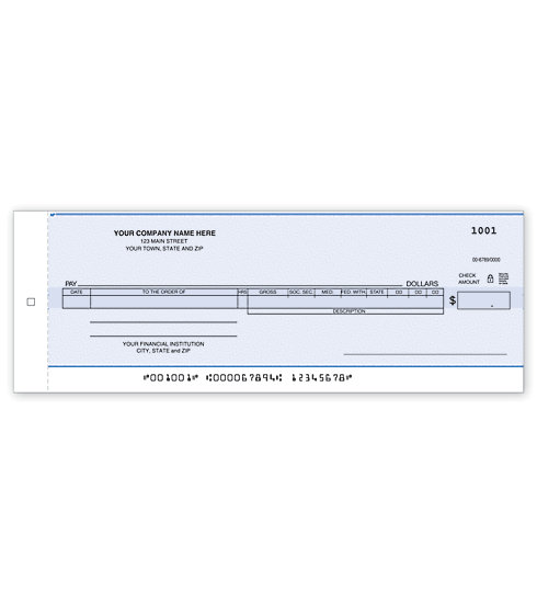 Payroll/General Disbursement Center Check-Carbon
