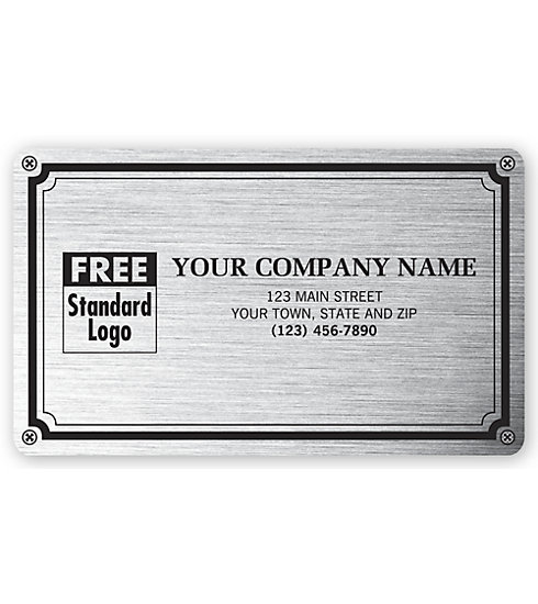 1522 - Labels - Custom Weatherproof Plate Label Printing