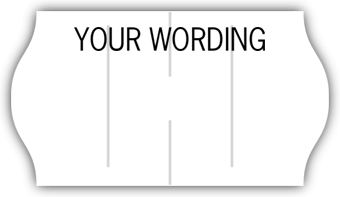 1571 - White Pricing Labels for 1-Line METO Guns
