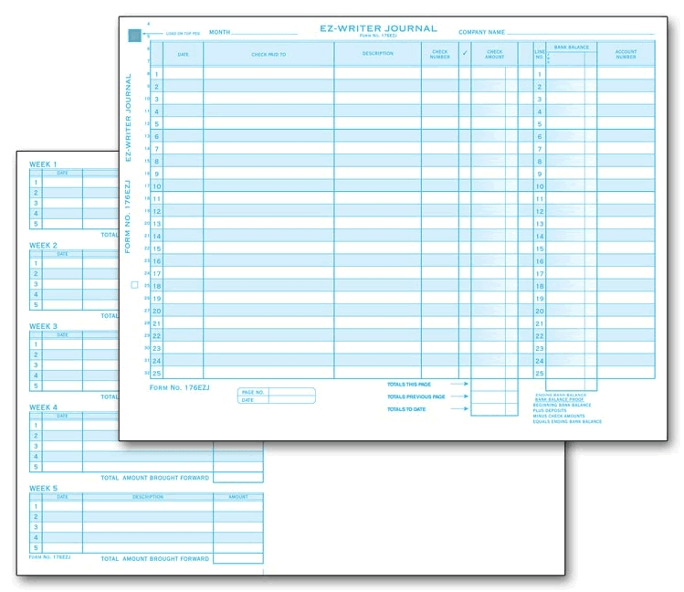 176EZJ - EZ Writer System Journals