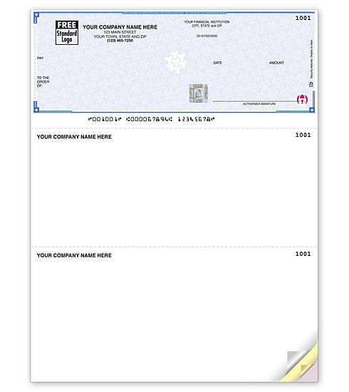 SDLT128 - Personalized Laser MYOB® Checks