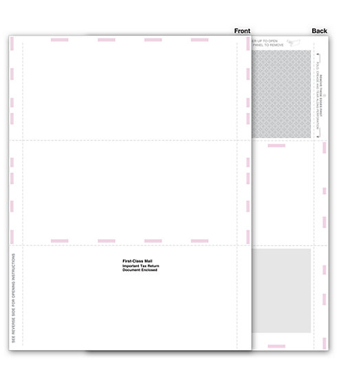 TF5119 - Blank 1099 Form - Pressure Seal, 3-Up