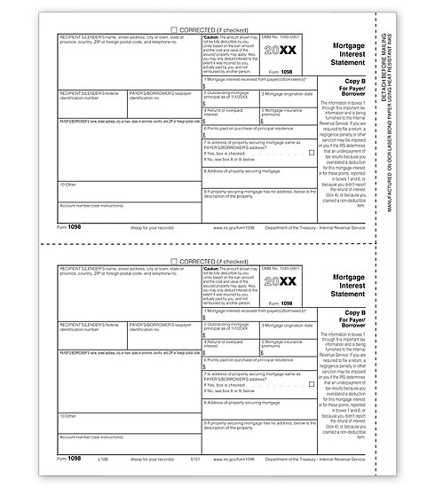 TF5151 - Laser 1098 - Mortgage Interest Statement