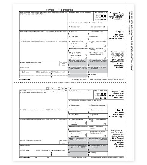 TF5155 - IRS Forms - Laser 1099 B - Lender or State Copy C