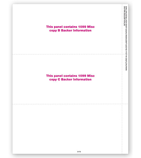 TF5173 - Blank 1099's - Laser Tax Forms