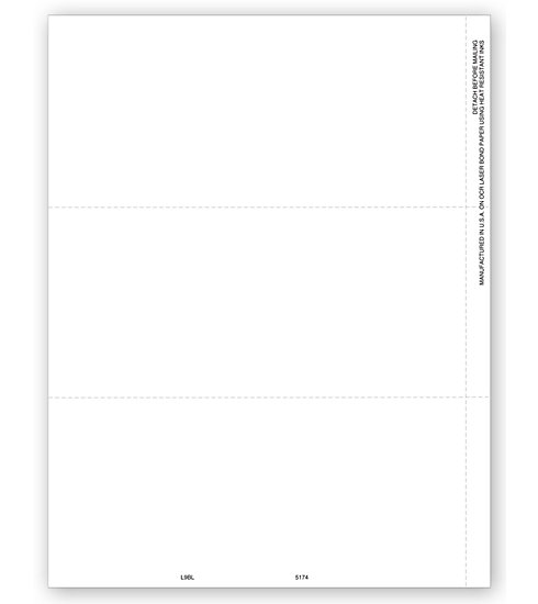 TF5174 - Blank 1099 Form - 3-Up