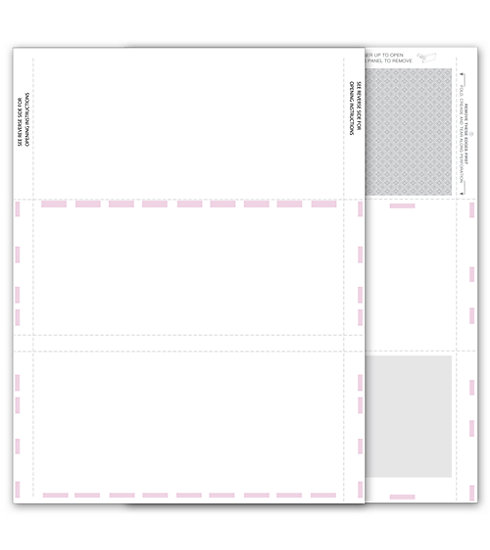 TF5229 - Blank 1099 Form Misc. - 2 Up with Backer