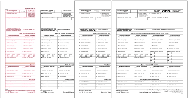TF5318 - Laser W-2C Kit - Corrected Wage and Tax Statement, 6-Part