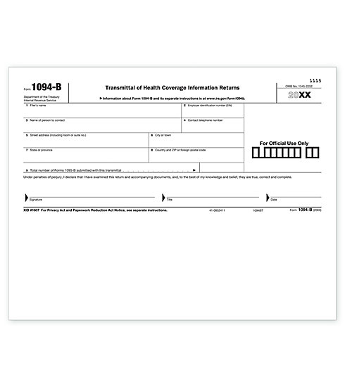 TF5400 -  Laser 1094B Transmittal Health Coverage