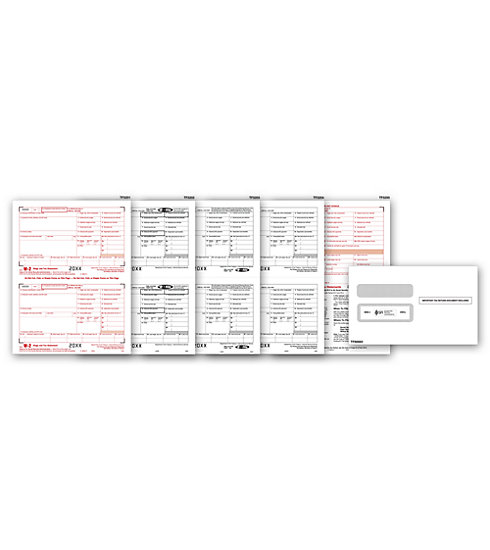 TF5645E - Laser W-2 Forms Kit with Envelopes, 4-part