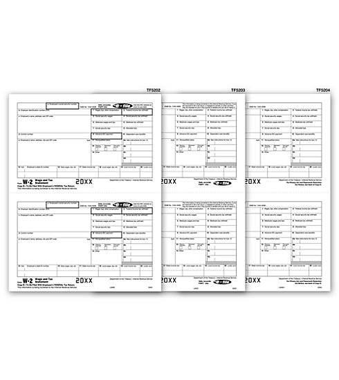 TF5648 - Laser W-2 Kit - Magnetic Media, 5-part