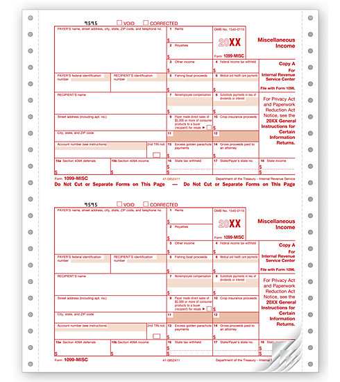 TF7154 - Continuous 1099 - Miscellaneous Income
