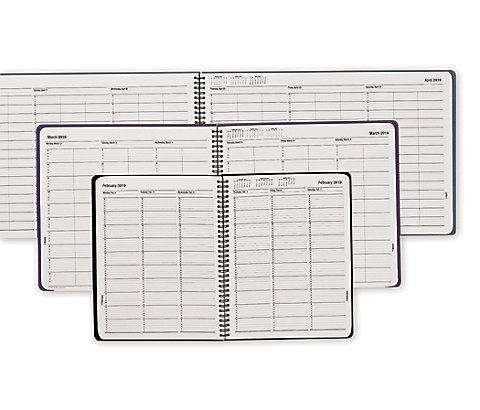 See a full week at a glance with the TimeScan appointment book. Easy to view three days of appointments on one-page and bound
