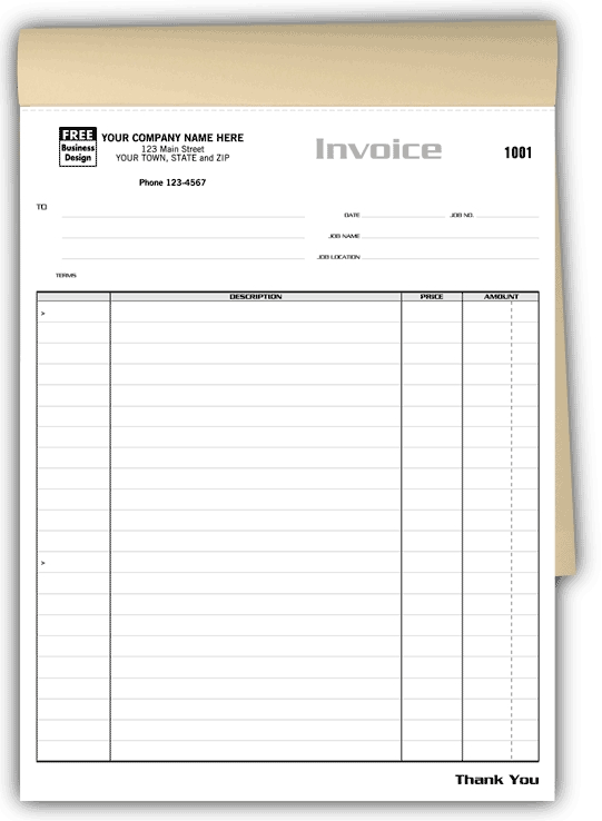 209B - Job Invoice Books Printing