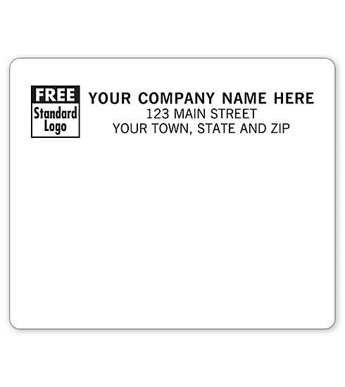 Addressing packages just got easier! Use crisp, white labels with your laser/inkjet printers.
