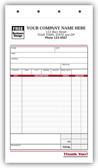 Special wording area allows you to choose from the layout that suits your business. 