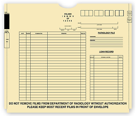 Convenient and easy to use! Pre-printed for patient & doctor identification. Sealed on 3 sides.