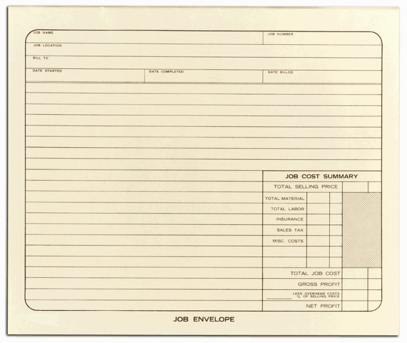 Manila Job Envelope allow you to organize your job info and keep your papers safe.