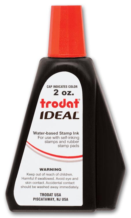 307002 - Red Ink Refill Bottle for Self-Inking Stamps