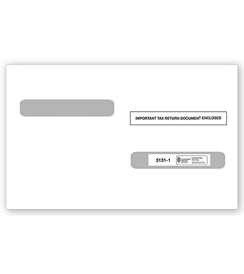 TF31311 Double Window Envelopes Laser W2