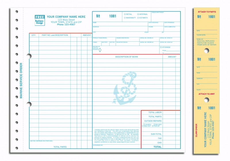 319 - Marine Service Orders