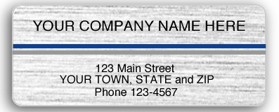 Poly Brushed Chrome Labels are the perfect way to keep your name and number where customers can see it.