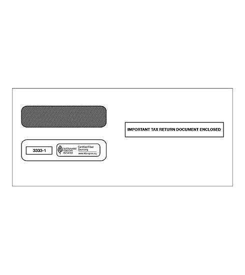 TF33331 - Double-Window Envelope - Laser W-2
