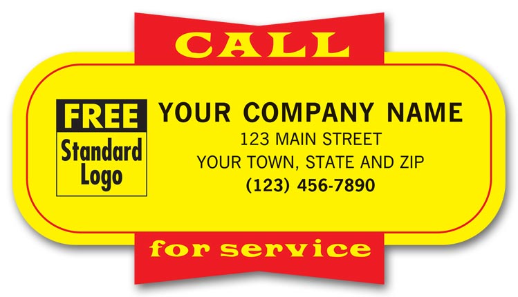 346 - Call For Service Labels | Service Labels