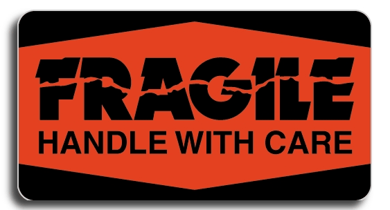 347A - Fragile Shipping Labels