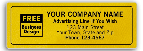 These Gold Rectangle labels are attractive allowing your customers to find you easily.