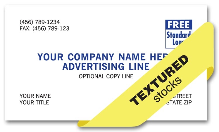 Customizable Business Cards printed on Strathmore premium quality paper. Choose paper color as well as ink color and texture.