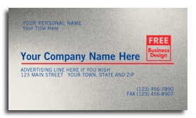 Business Cards printed on heavy 12pt premium paper stock.  With a selection of paper color, ink colors and textures