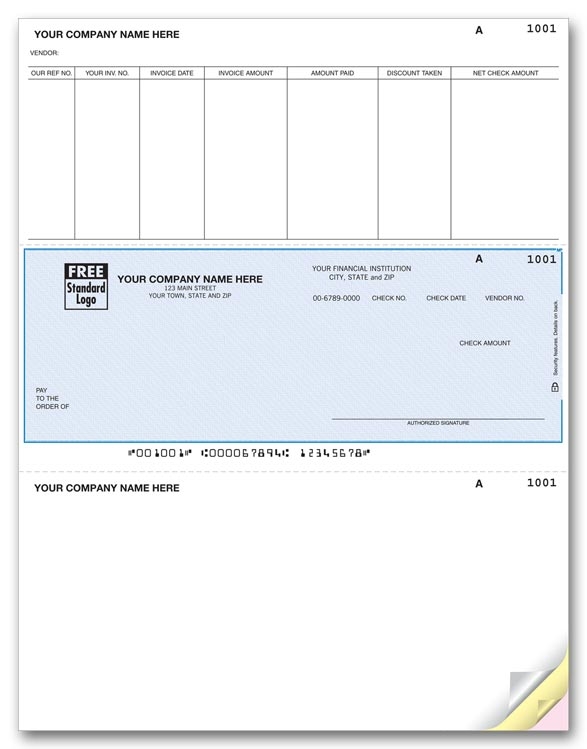 DLM273 - Laser Accounts Payable Checks, with Reference Numbers