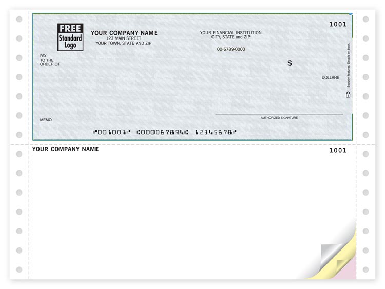 Continuous QuickBooks® Business Checks are muti-purpose and allow you to pay for all your business needs. Choose background.